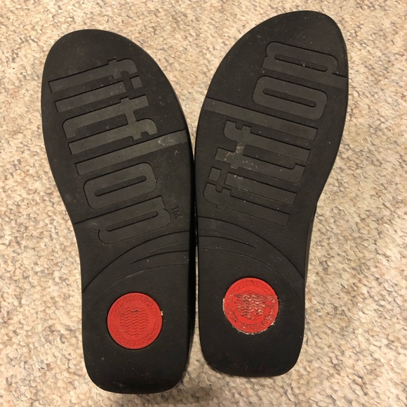 FitFlop Lulu flip flops Black size 10 - Picture 3 of 4